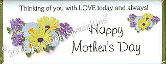 Mother's Day Candy Bar Wrapper 6 sample